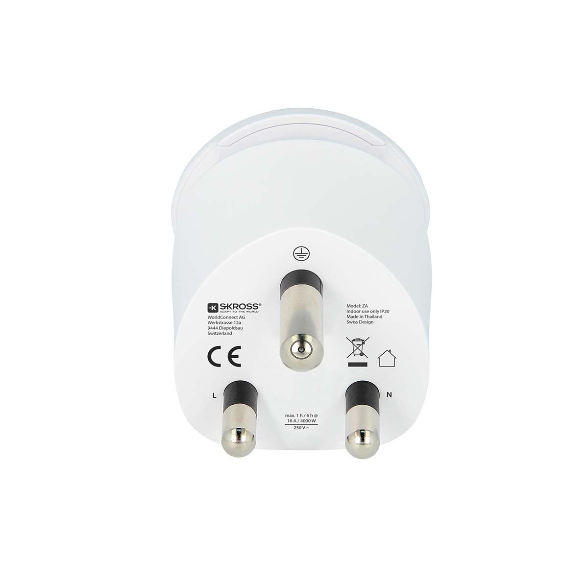 SKROSS Travel Adapter Combo - World-to-South Africa Earthed - 3