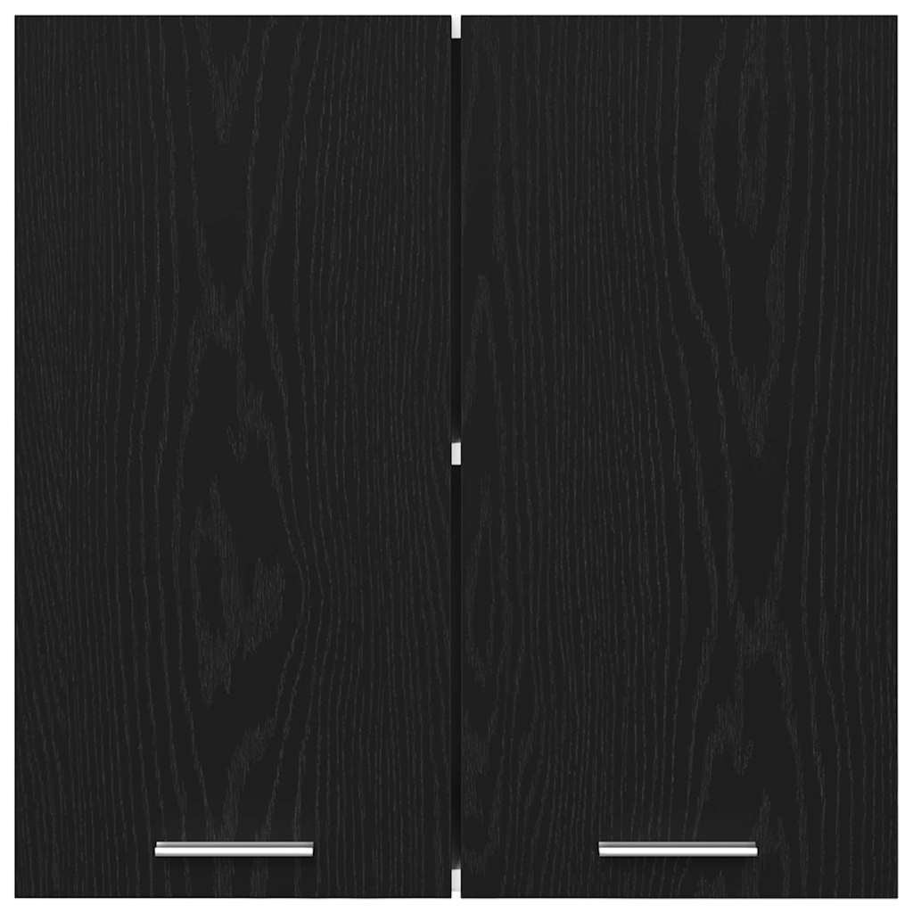 Mueble colgante con estante Lyon Roble Negro 60 x 31 x 60 cm vidaXL - 6