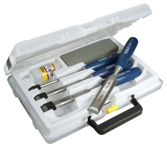 Stanley - Coffret ciseaux à bois manche abs - 4 pcs - 0-16-130