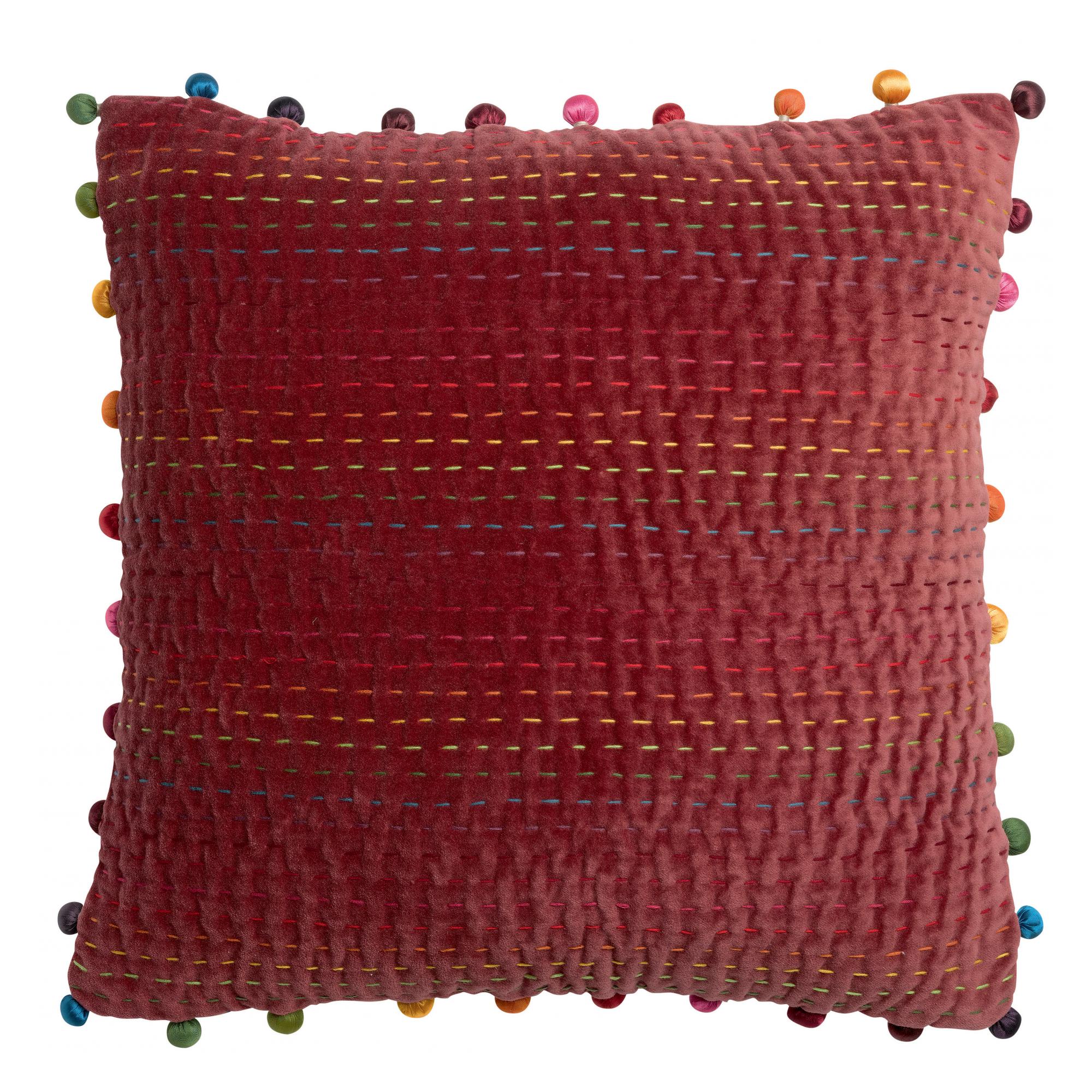 Cojín liso gastounet tomette 45 x 45 cm tomette 45 x 45 cm vivaraise