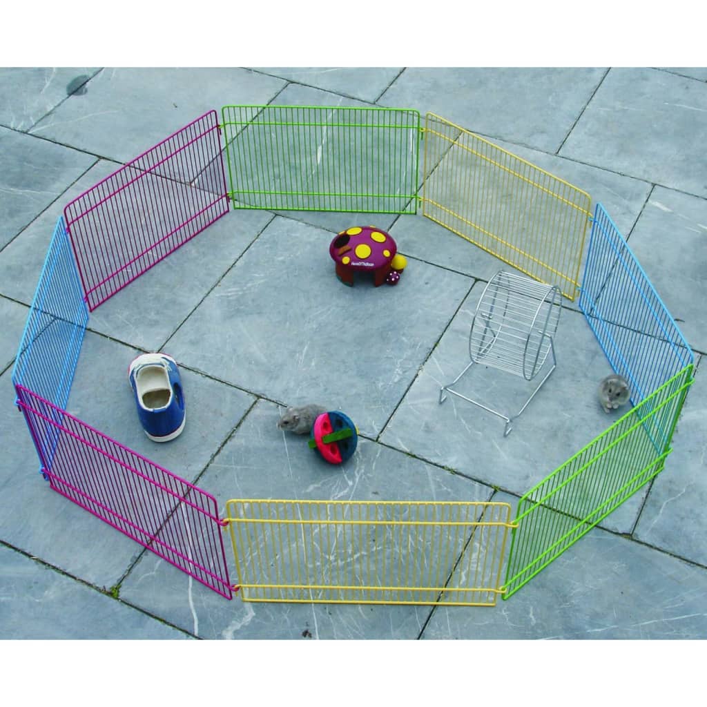 Aire de jeu pour petits animaux 8 pcs 84,5x23 cm Multicolore FLAMINGO Leroy Merlin