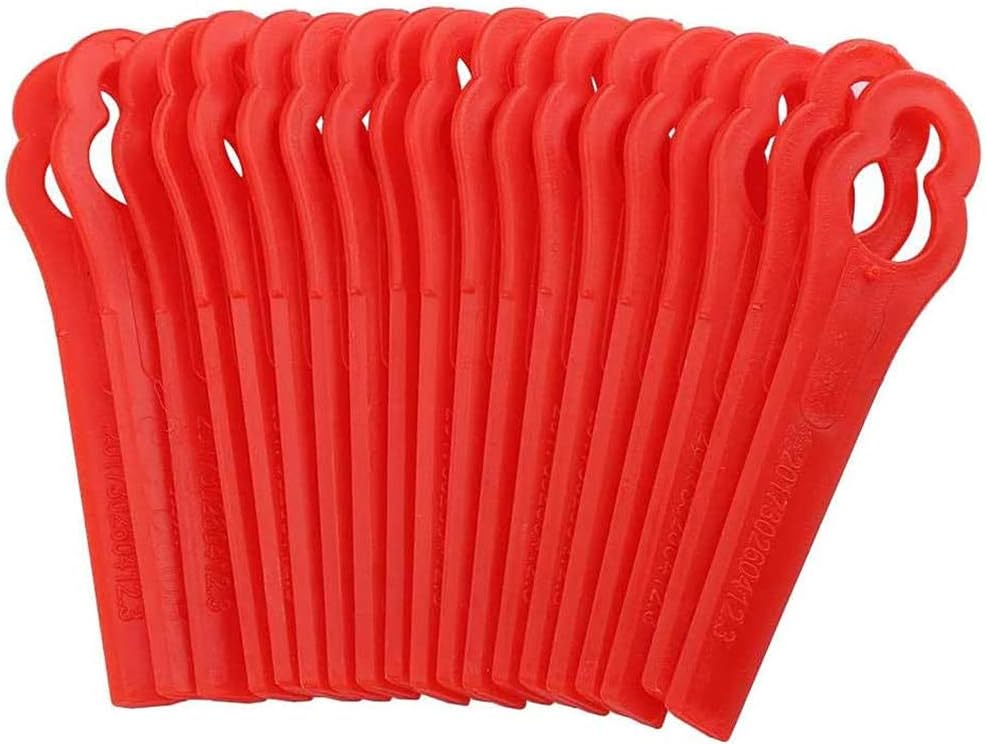 Ostrza do podkaszarki 100 sztuk, końcówki tnące ZoneYan, plastikowe noże zamienne, ostrza zamienne do kosiarki