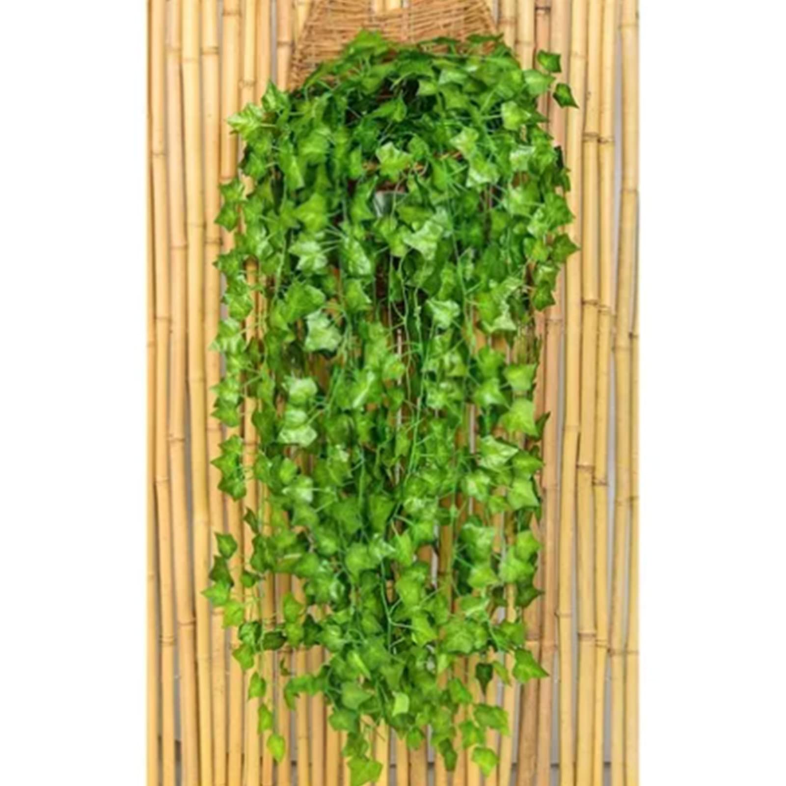 Hiedra artificial decorativa 12 piezas colgante con hojas verdes de eucalipto – ComfortXL - 9