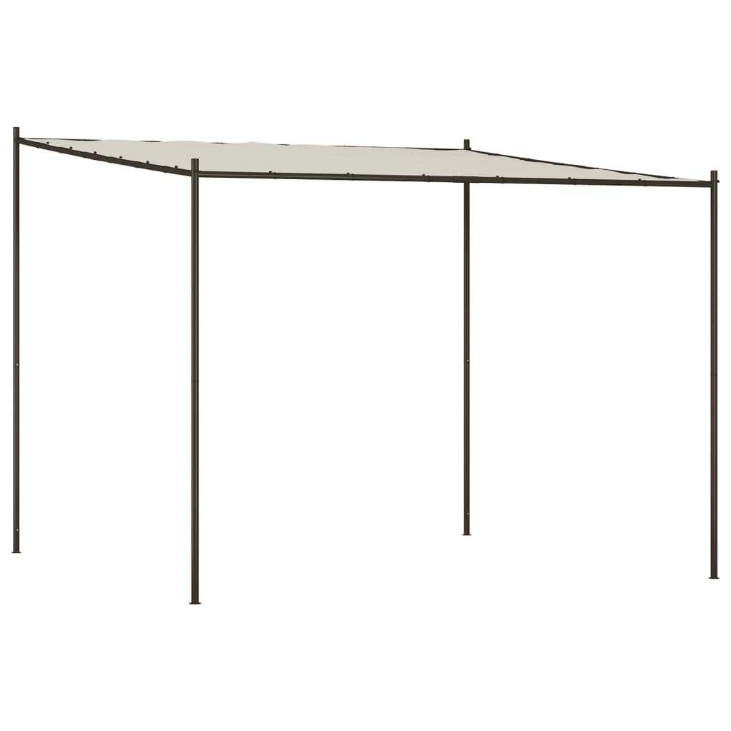 Tonnelle de jardin blanc 3x3 m 180 g/m² tissu et acier CFW445730 - 2