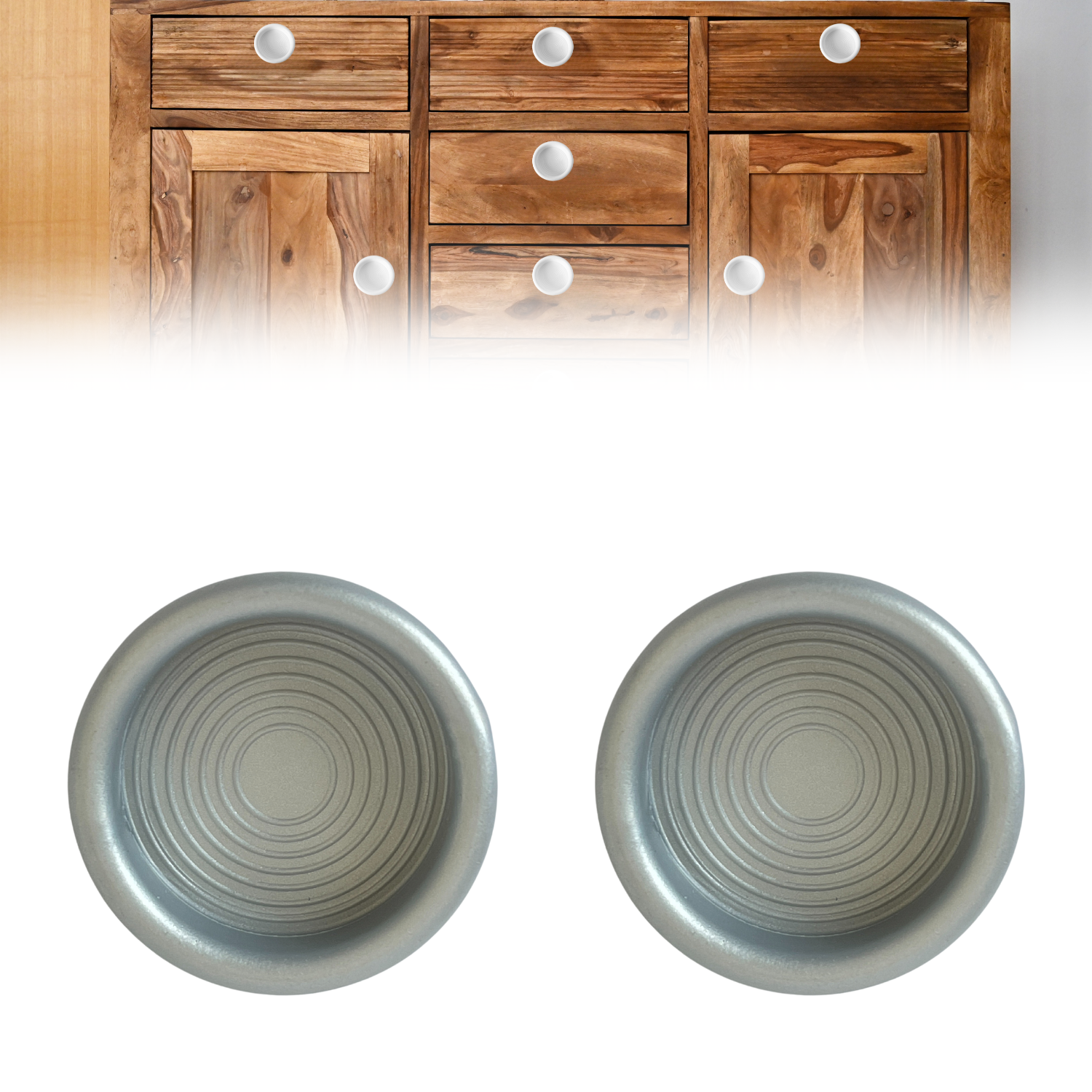 Manija Puerta Upvc Blanco Manija De Puerta Blanca Aluminio Upvc 48mm - Par Completo Con Tornillos, Eje Y Cassettes De Resorte Manijas Puerta Con Tornillos