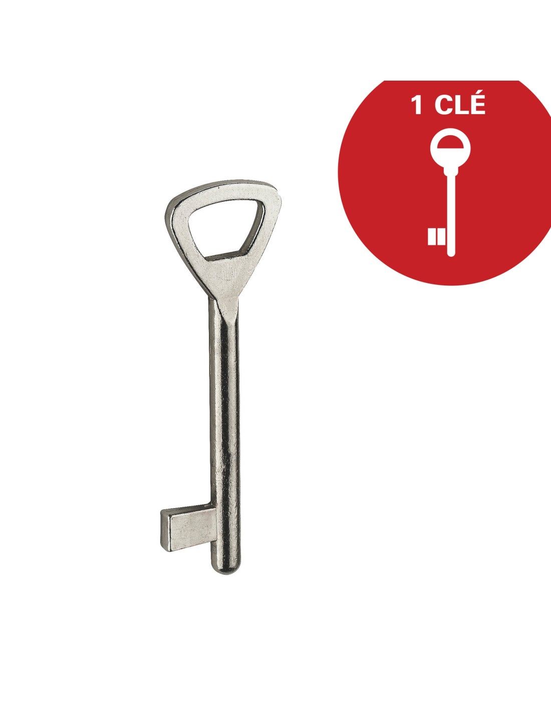 THIRARD - Serrure encastrable magnétique à clé pour porte de chambre, axe 40mm, bouts ronds - THIRARD - 9