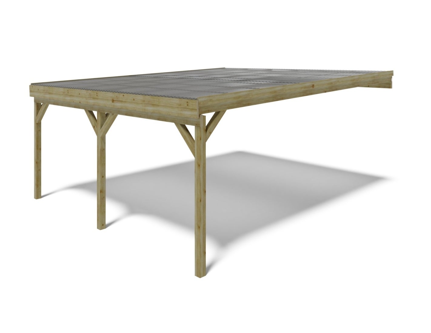 Carport Wiata garażowa ALTANKA 5,80x5,06 m - 29 m2 - pokrycie PVC, CAR23PVCTR, 1szt.