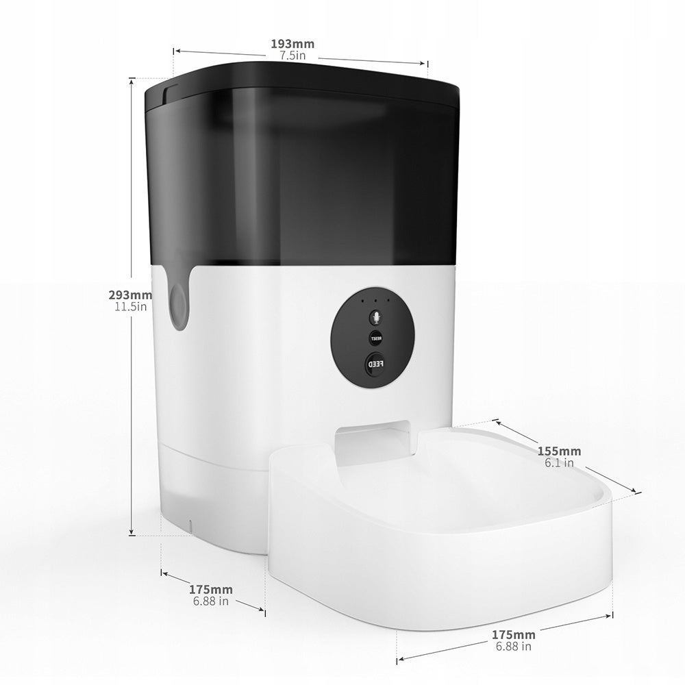 BALIMOPET Distributeur de Croquettes Automatique 4L pour Chats/Chiens WiFi ,avec Contrôle APP, ​Enregistrement Vocal - 9