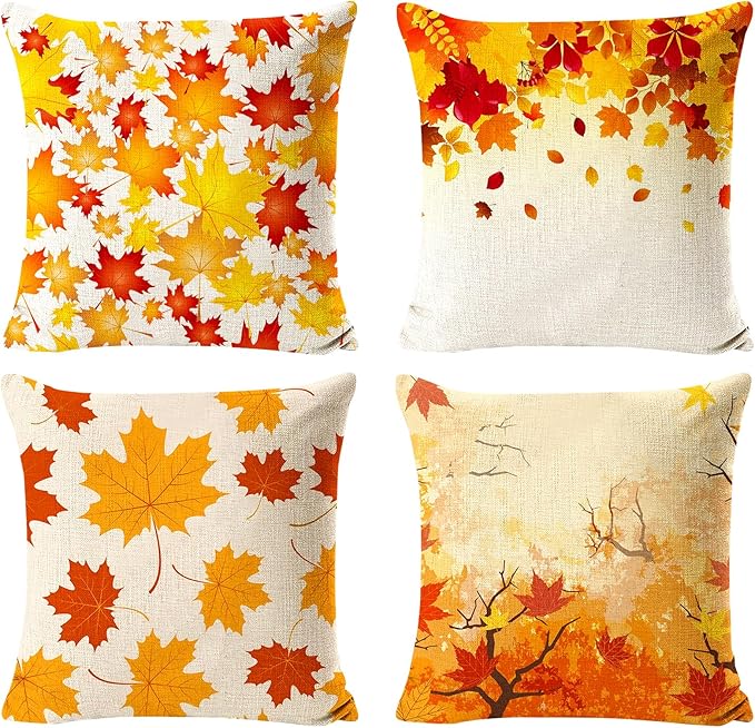 Artoid Mode Lot de 4 housses de coussin décoratives Eucalyptus Été, 45 x 45 cm, Housse de coussin décorative Printemps Vacances, Décoration pour Canapé, Chambre à coucher, Salon Artoid Mode Lot de 4 housses de coussin décoratives Eucalyptus Été, 45 x 45 cm, Housse de coussin décorative Printemps Vacances, Décoration pour Canapé, Chambre à coucher, Salon
