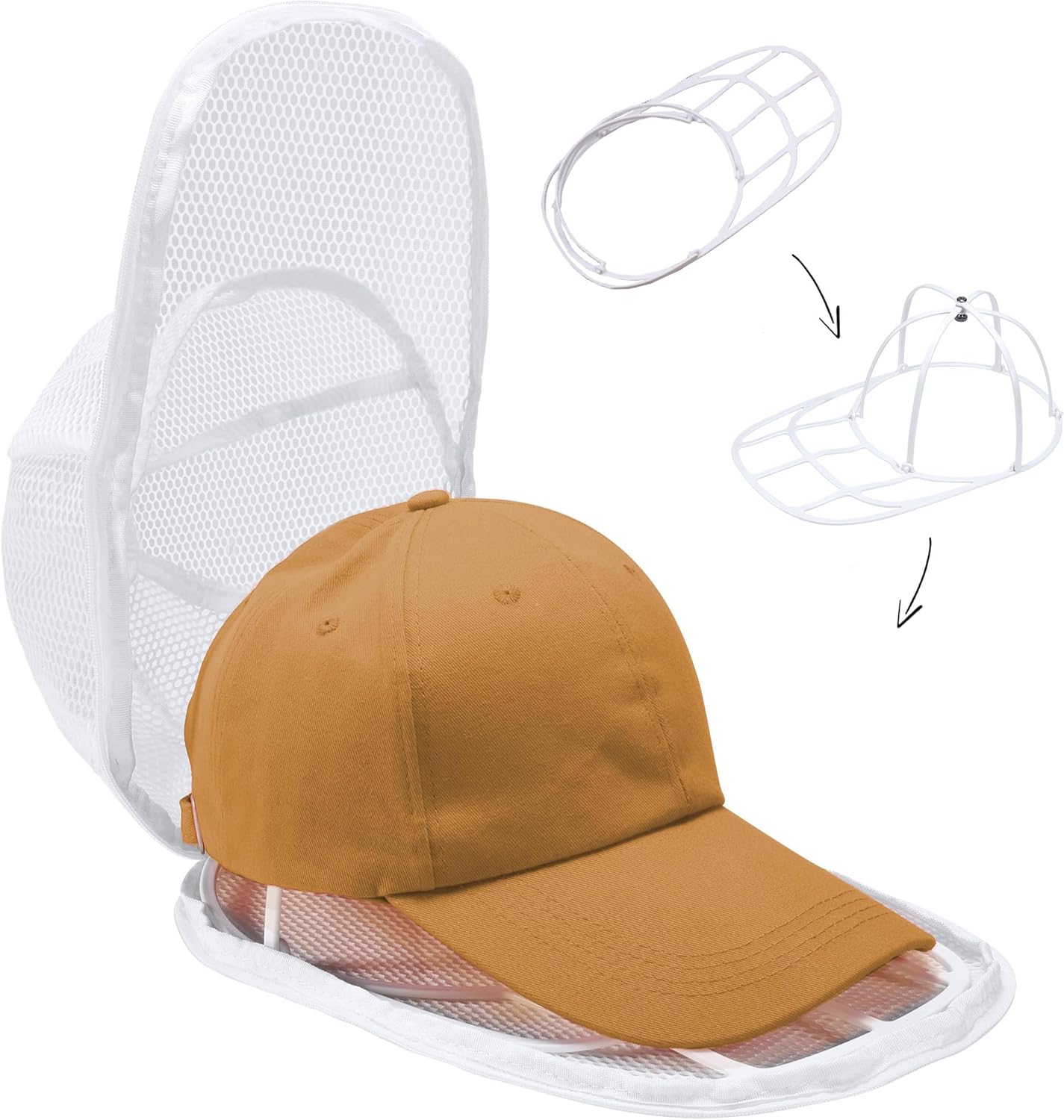 Lavaggio Cappelli Baseball XQXA Rondelle - Confezione Da 2, Per Lavastoviglie E Lavatrice, Nero Cappello Da Cowboy