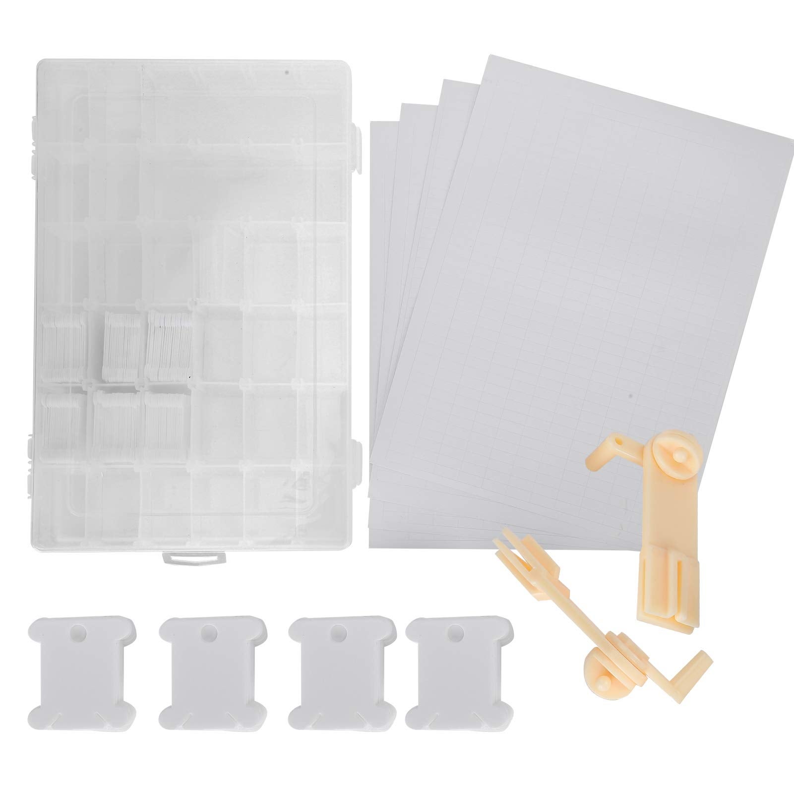 20 Rocchetti Di Plastica Colorati Per Filo – Bobine Per Punto Croce, Ricamo E Fai Da Te – Dimensioni 10,5 X 4,8 Cm