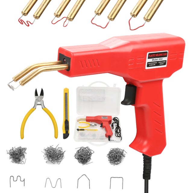 Saldatrice di plastica, riparazione pistola saldatrice, kit di riparazione paraurti auto, saldatura plastica