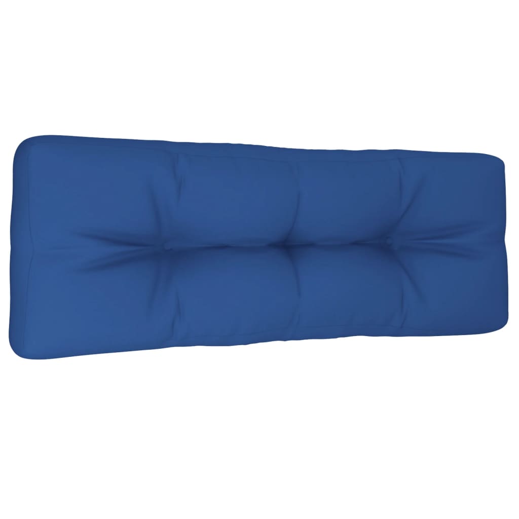Coussin de palette bleu royal 120x40x12 cm tissu 120 x 40 x 12 cm / Azul - 4
