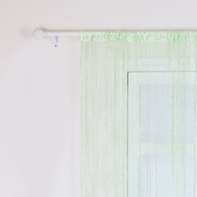 Dekoracja ścienna z cekinami, drzwi ekranowe, pokój z frędzlami, 100 x 200 cm, zielony