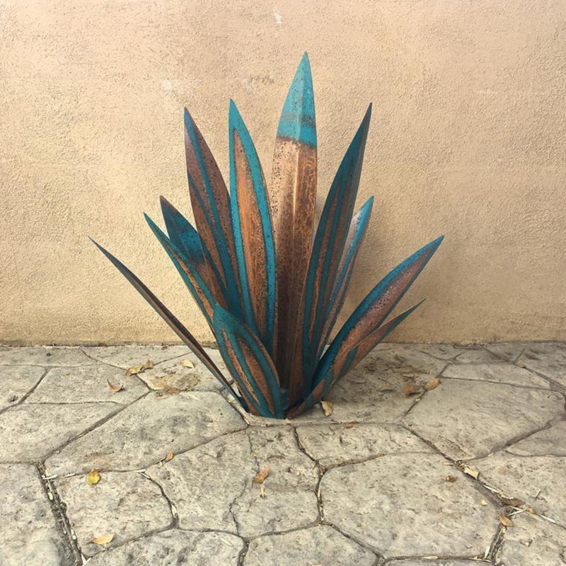 Décoration en métal représentant une plante d'agave, décoration intérieure, décoration en fer, décoration de jardin - 4