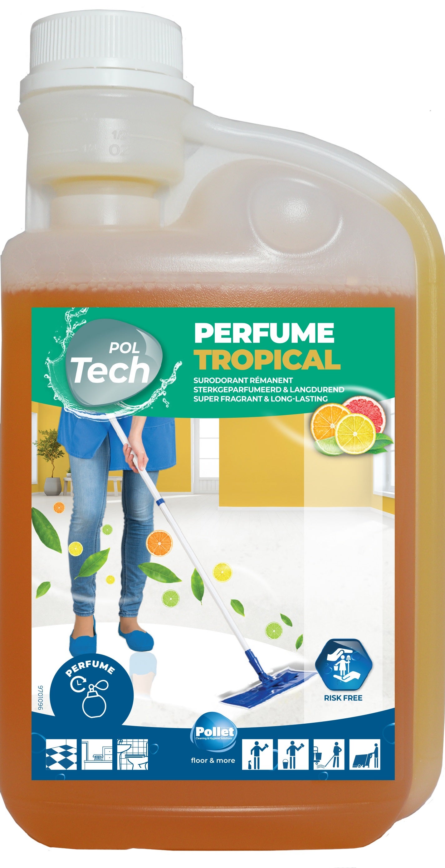 PolTech Perfume Tropical - Surodorant rémanent - Pollet - 1 L - 2