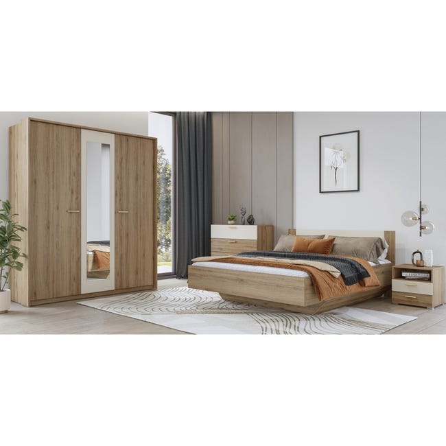 Camera completa VERTIGO – Letto 180x200 con doghe, 2 comodini, armadio ...