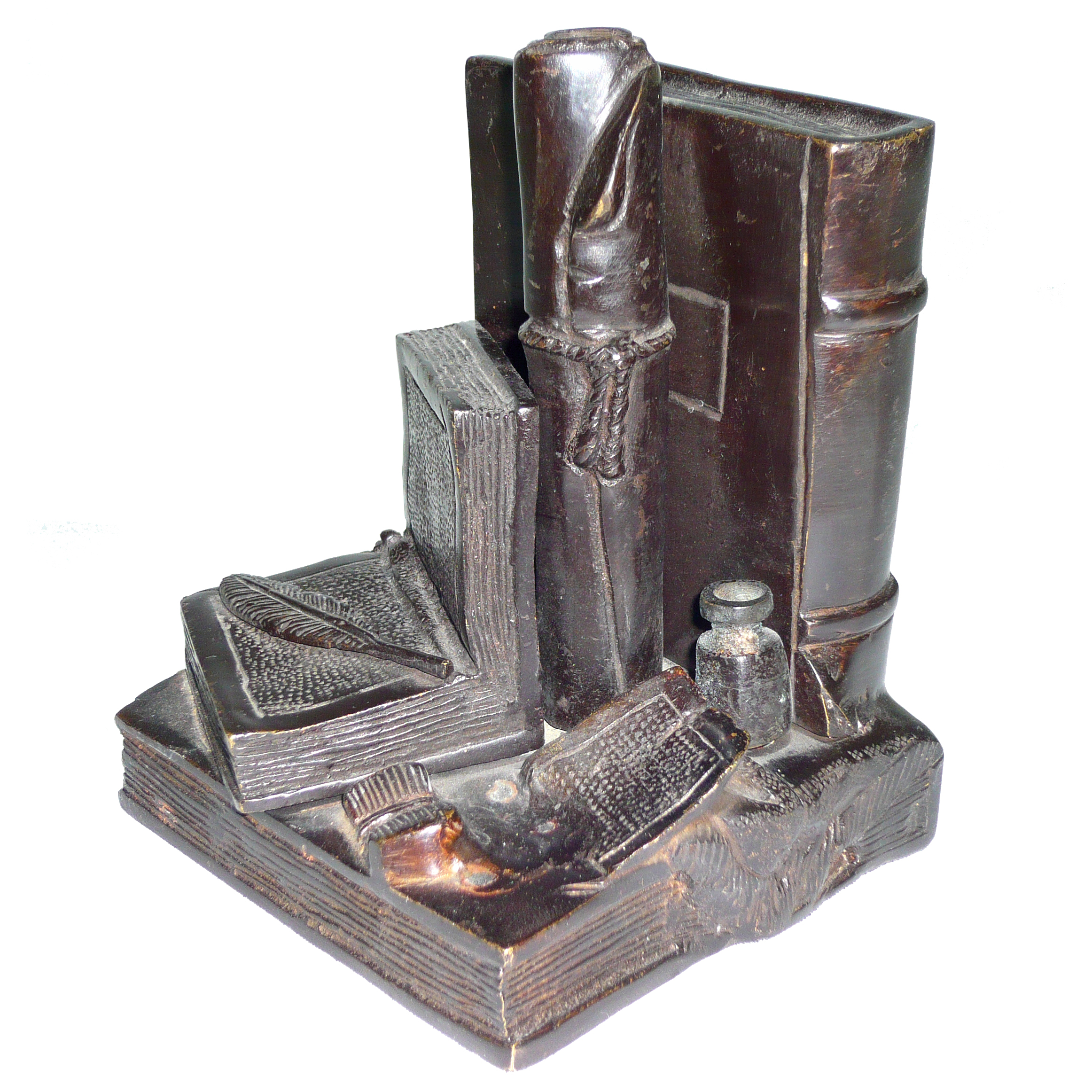 Brass sujetalibros libros negro
