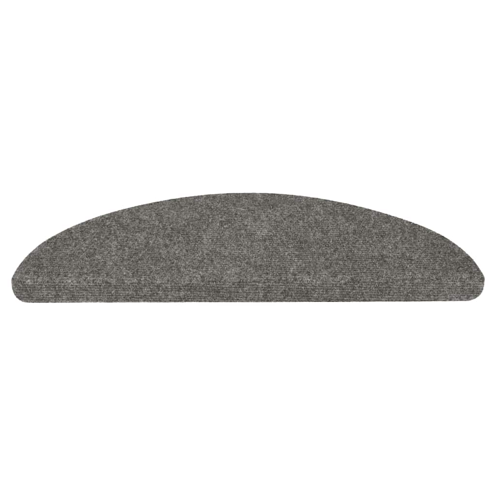 vidaXL Tapis d'escalier auto-adhésifs 10 pcs gris 56x17x3 cm - 4
