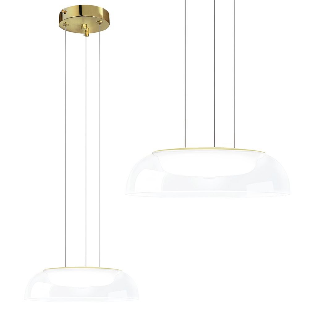 Lampa Sufitowa Wisząca Led Toolight App1691-1Pc Złoty