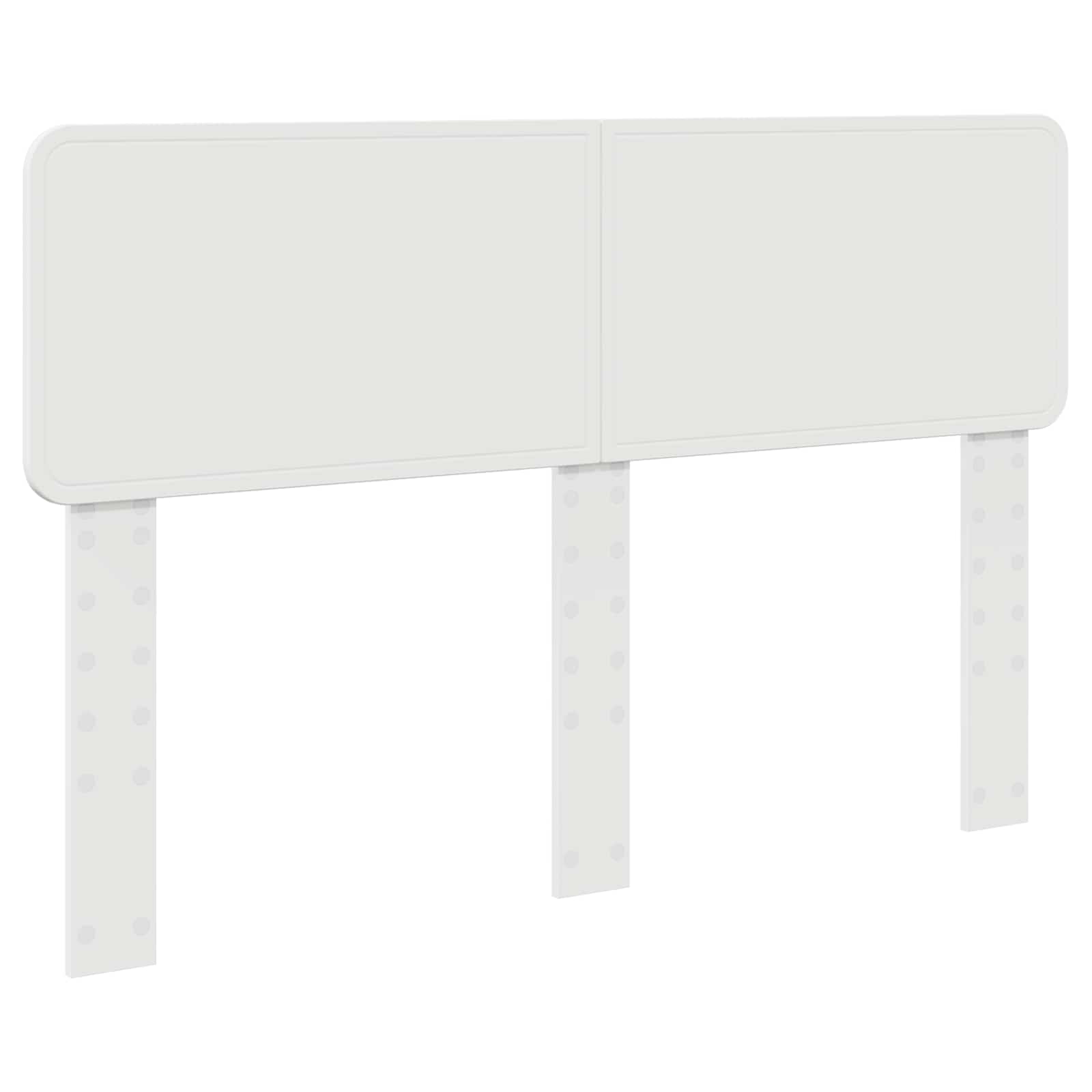 Lit de rangement réglable blanc 140 x 190 cm panneau de bois - 7