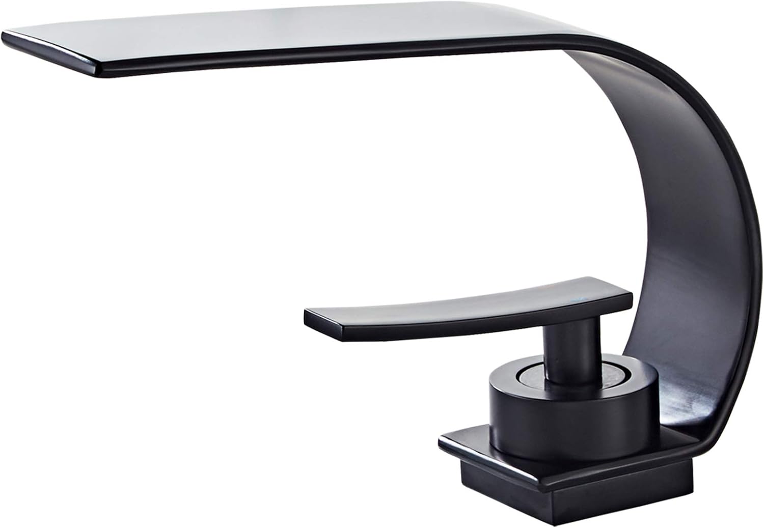 Bateria łazienkowa, bateria umywalkowa, bateria jednouchwytowa, 1-otworowa, ciepła i zimna woda, czarna