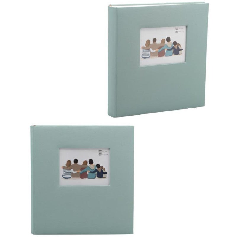 Lot de 2 albums photos à pochettes 11,5 x 15 cm - 2 x 500 photos soit 1 000 photos - Vert/gris - 3