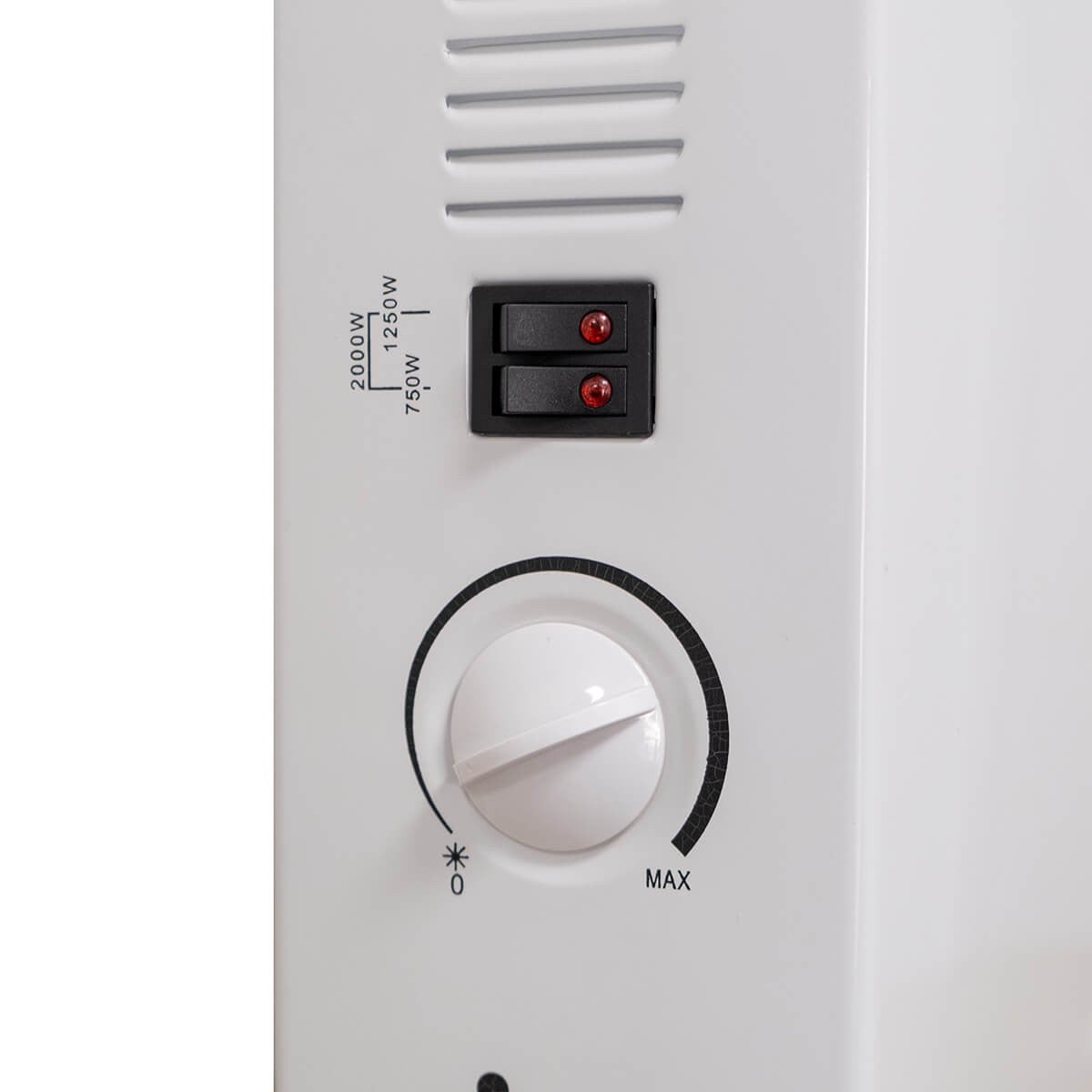 Radiateur Électrique Classic 2000W 3 puissances de chauffe - Chauffage d'appoint sur pieds Thermostat NIKLAS - 6