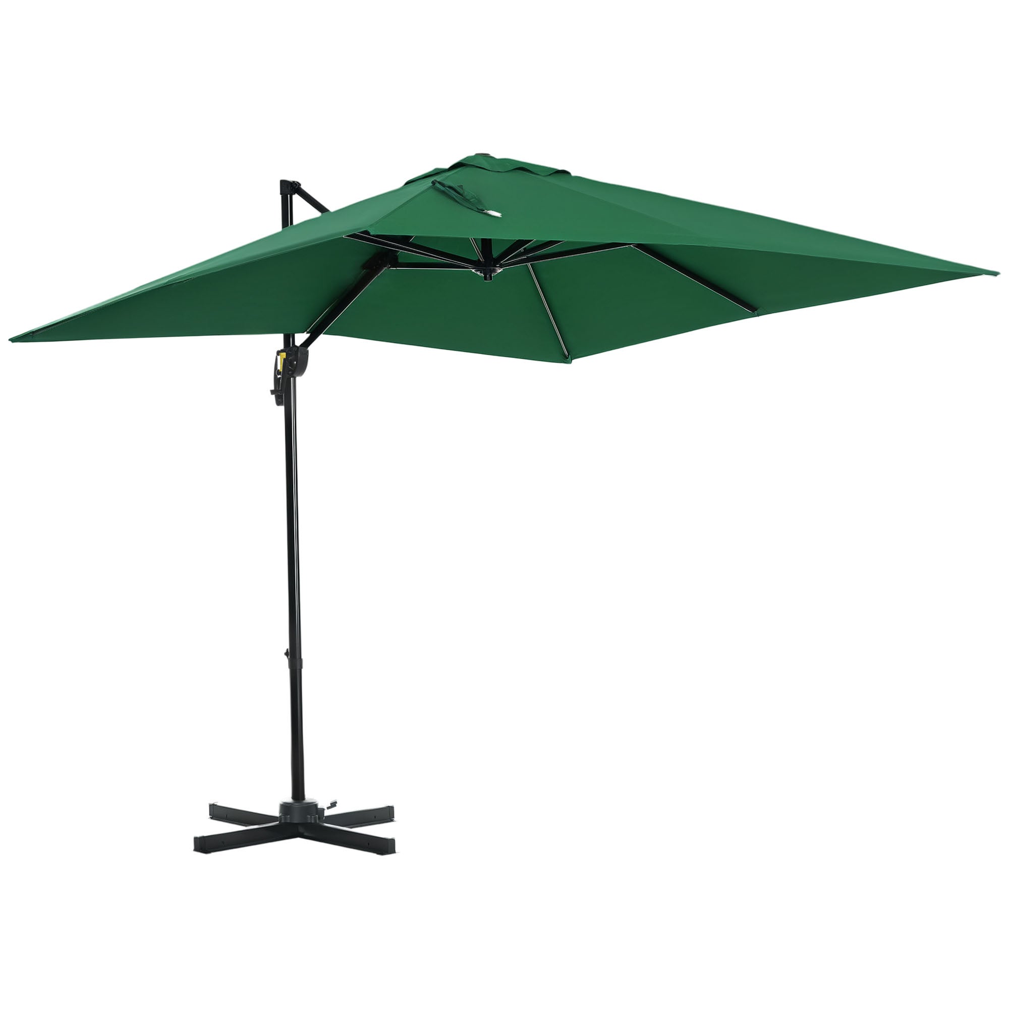 Outsunny Umbrelă de grădină, înclinabilă și rotativă, verde | Aosom Romania