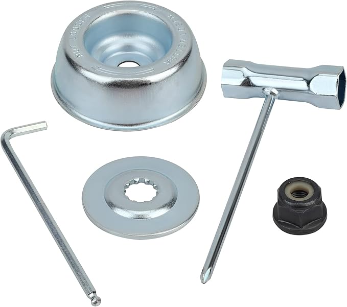 Uniwersalny zestaw nakrętek do głowic wykaszarek, kompatybilny z modelami FS55, FS55R, FS56, FS56RC, FS70R, FS80, FS85, FS90, FS90R, FS94.