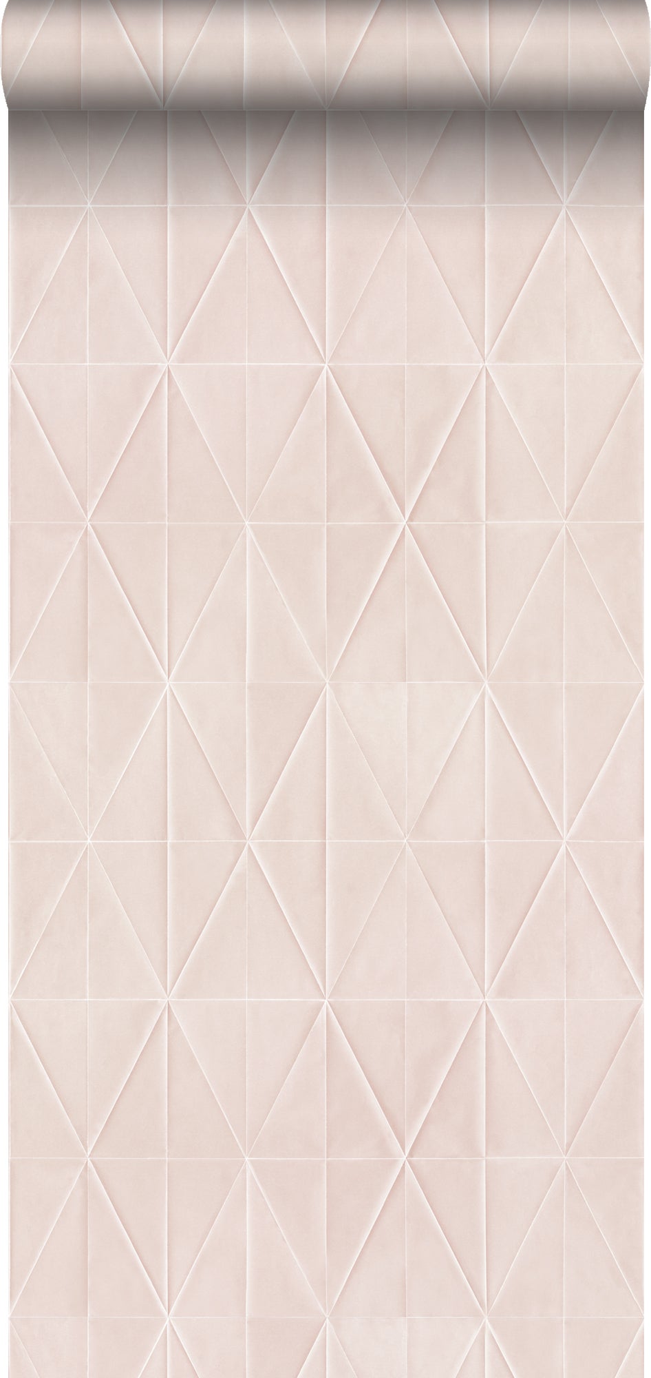 Tapeta flizelinowa z ekoteksturą motyw origami delikatnego różu - 53 cm x 10.05 m - ORIGIN
