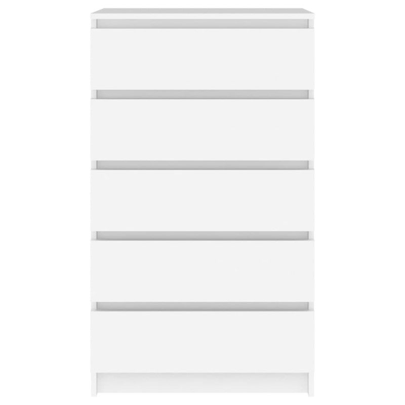 Commode Blanc 60x36x103 cm Bois d ingénierie - 6