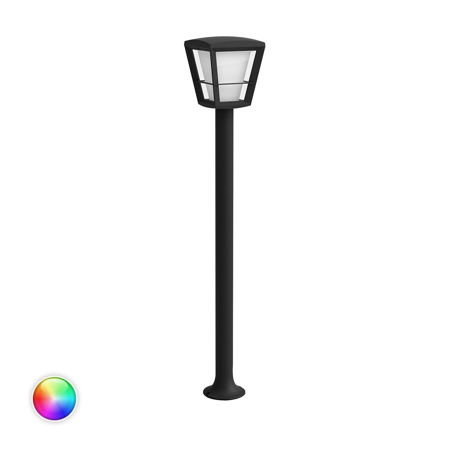 La lampada da esterno Philips Hue White & Color Ambiance ECONIC, di colore nero, è compatibile con Alexa, Google Assistant e Apple HomeKit. - 3