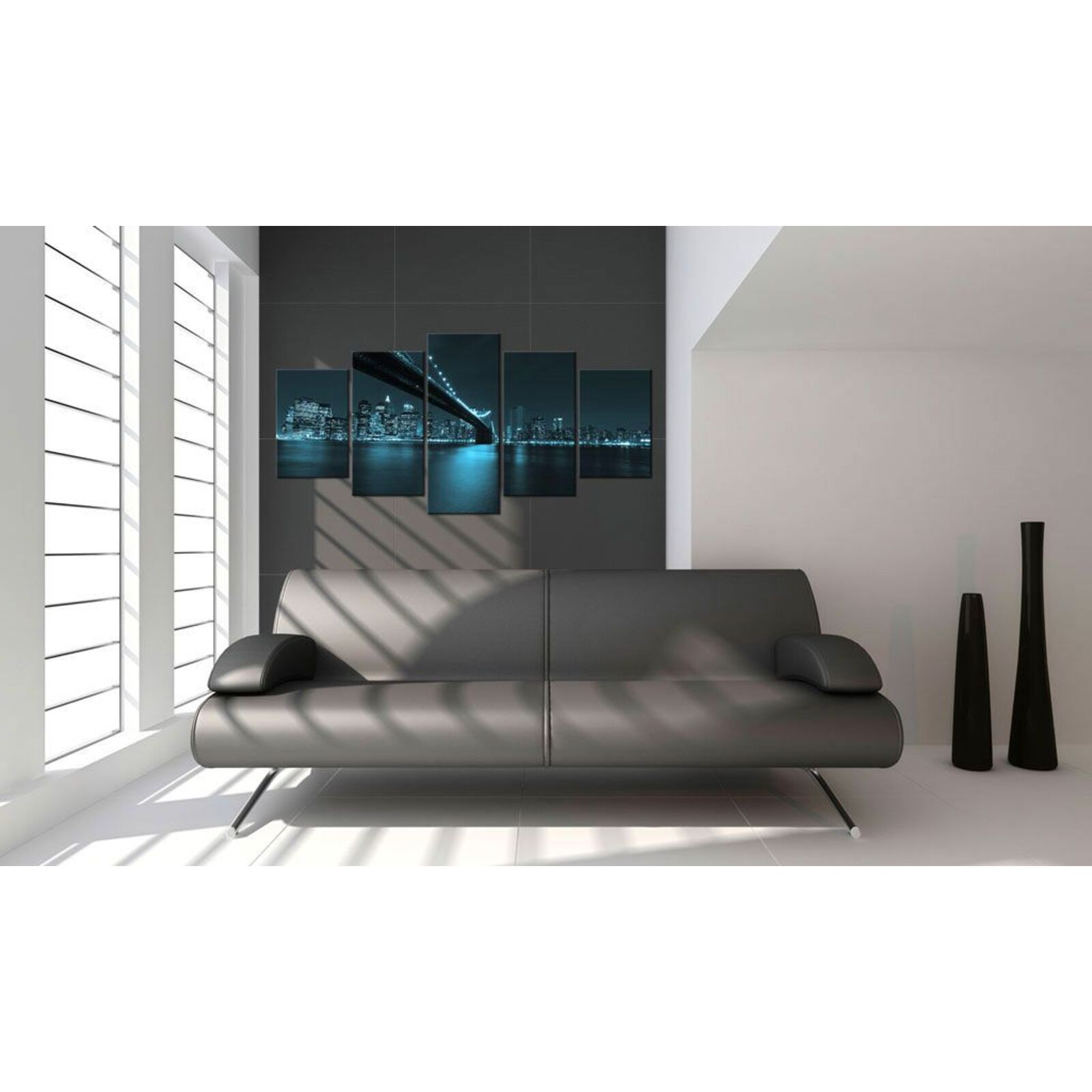 Tableau nuit froide à new york - 200 x 100 cm - 2