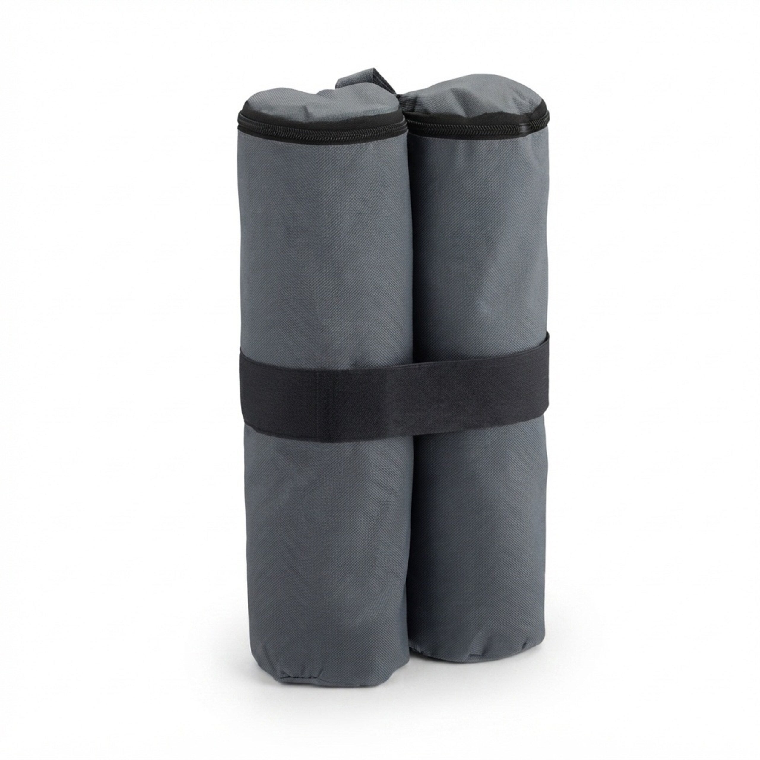 Sacs de lestage pour tonnelle, lot de 4, tissu Oxford, à remplir de sable ou de pierres, gris, Relaxdays - 9