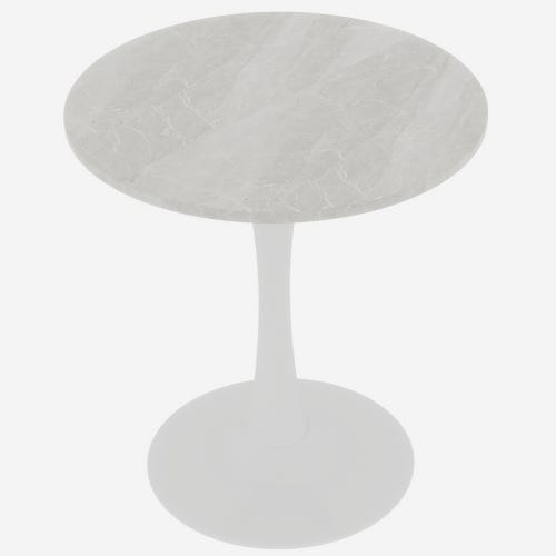 Tavolino Rotondo MDF 2 in 1, Tavolino con Piano Lucido e 1 Piano in Tavolino Rotondo MDF 2 in 1, Tavolino con Piano Lucido e 1 Piano in