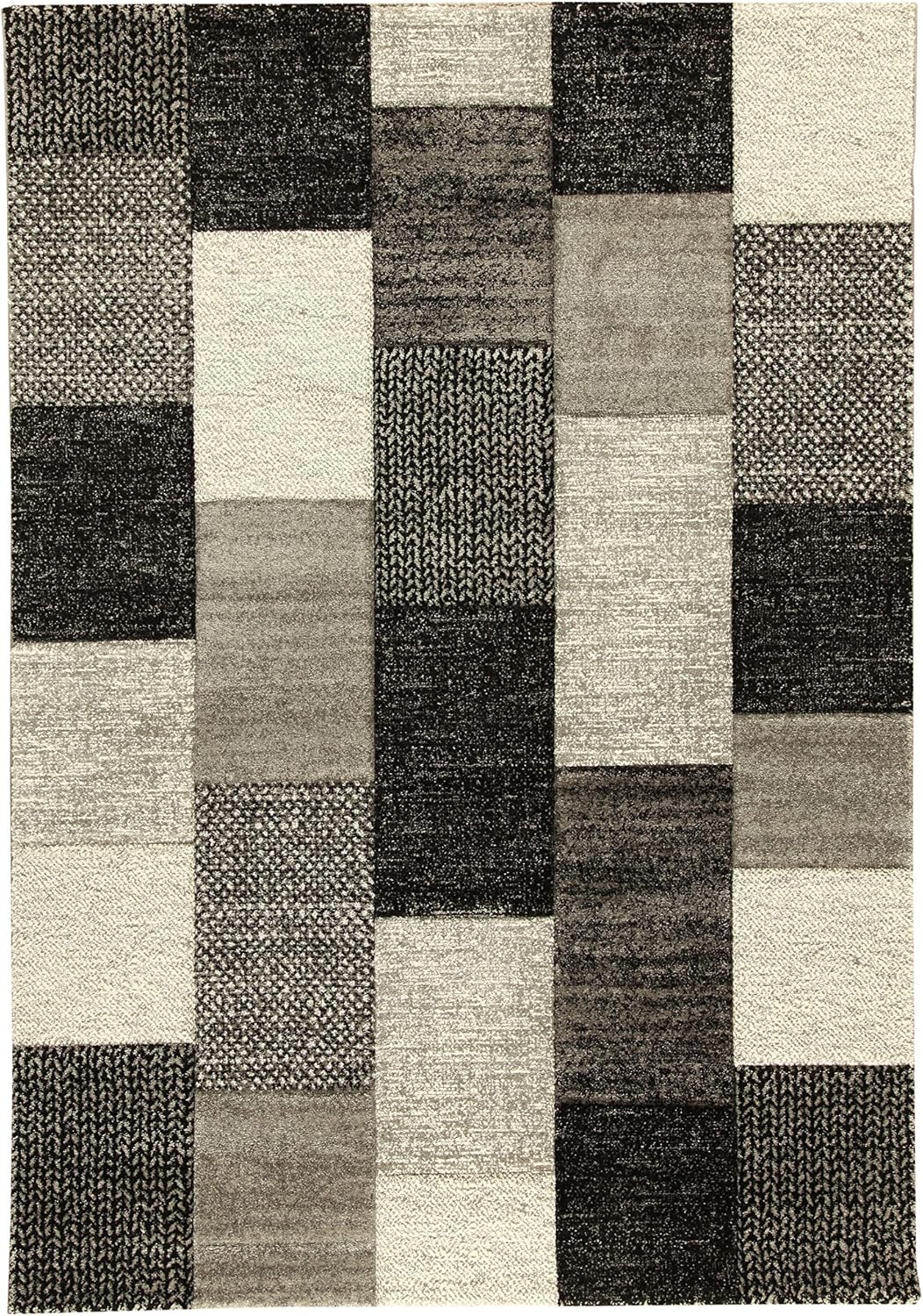 Ray Black Abstrakcyjny wielokolorowy dywan, dł. 200 x szer. 57 cm