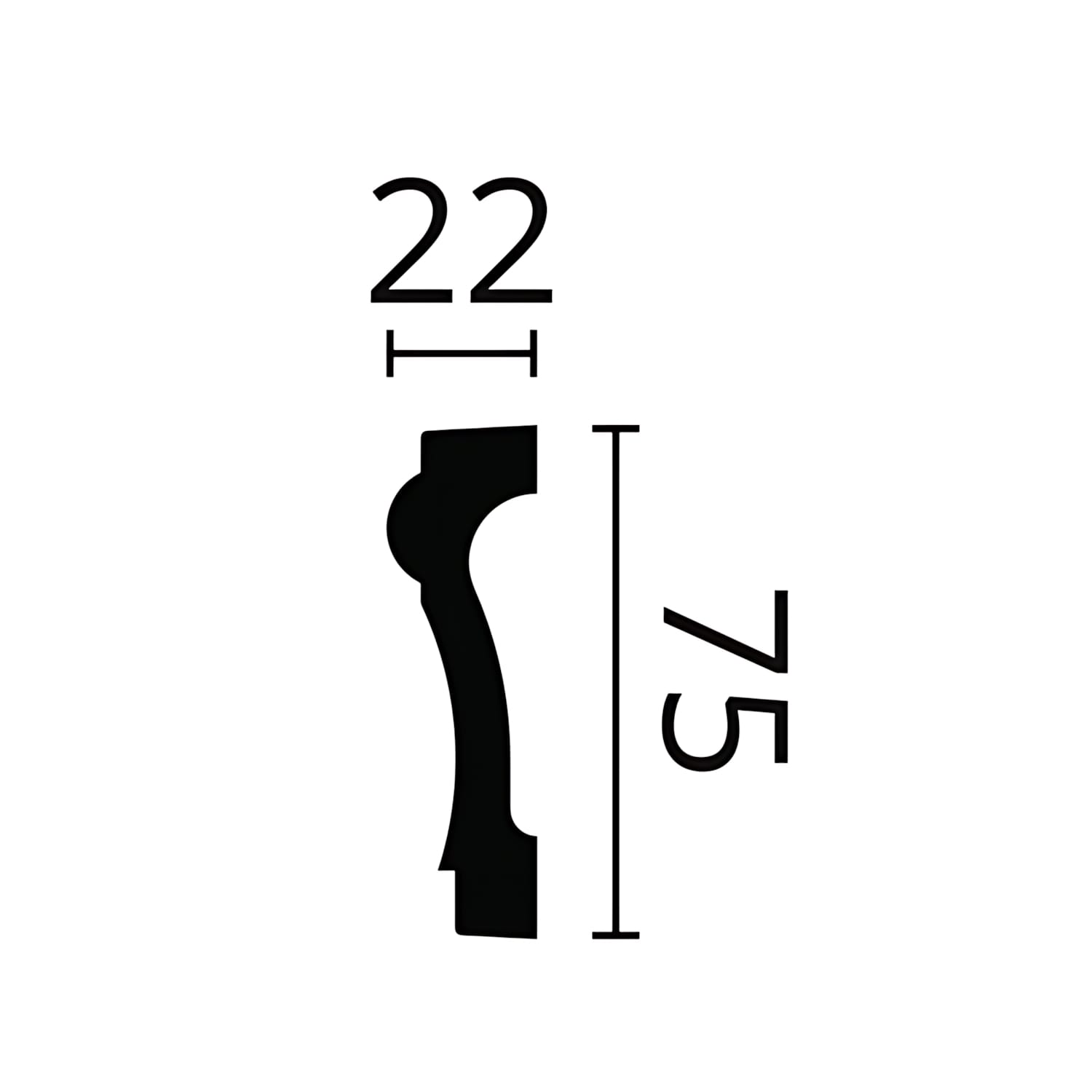 Cimaise NMC WALLSTYL WL6 Moulure décorative Encadrement de porte - 3