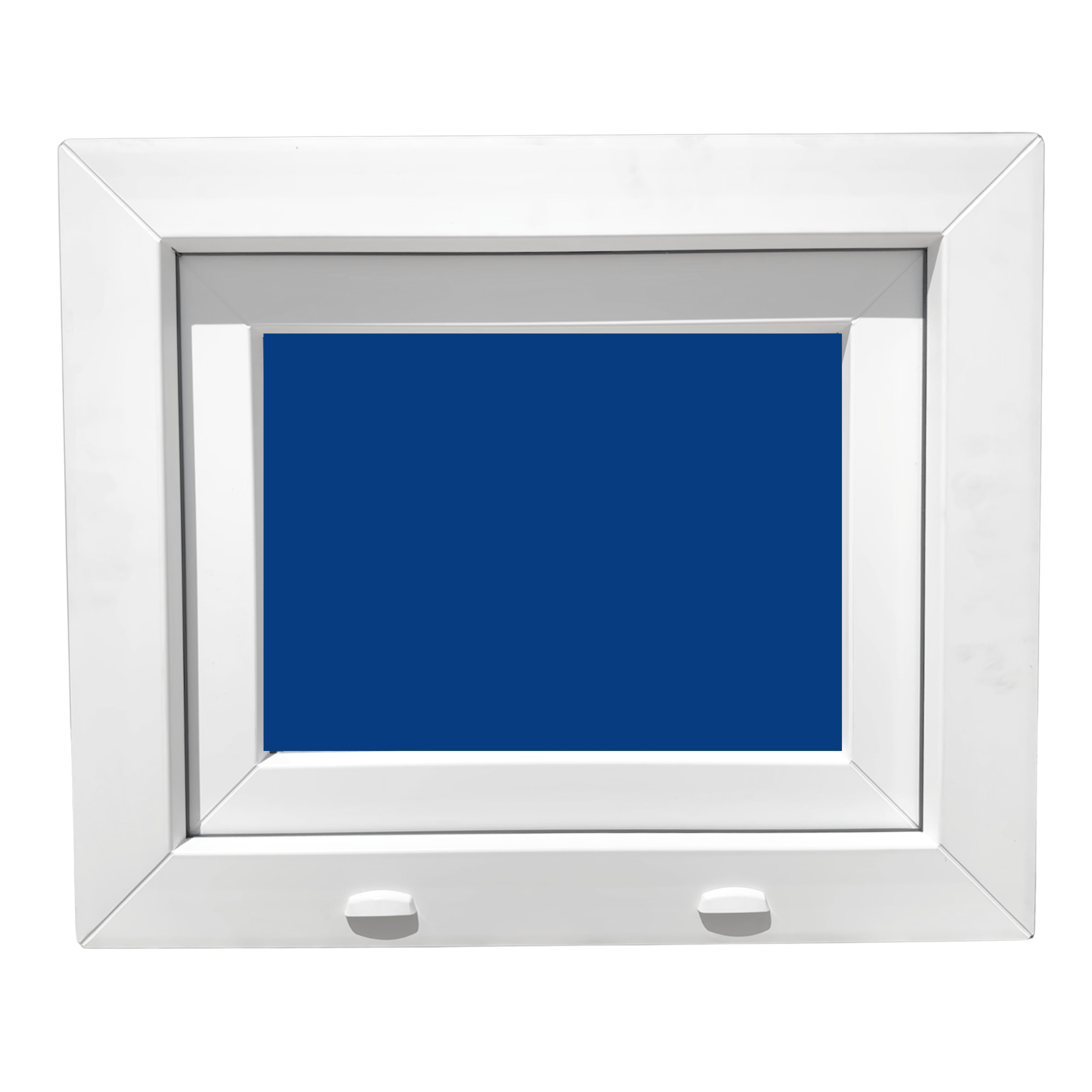 Ventana PVC Reforzado 500x400 Blanca Oscilante | Mate – Perfil Aluplast - 2