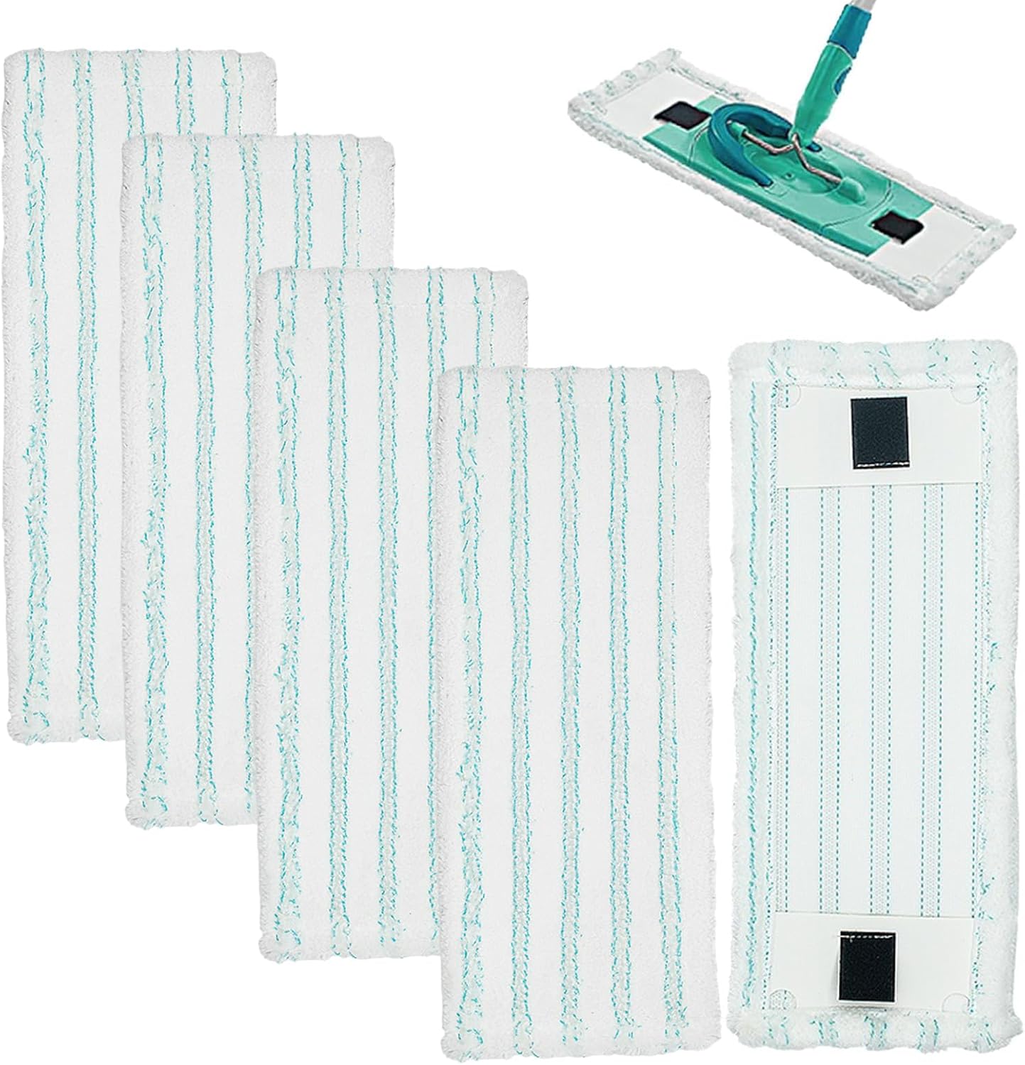 Sztuk wymiennych ściereczek do mopa Leifheit Clean Twist M Ergo Micro Duo 38 x 16 cm, wymienna nakładka, kompatybilna z wymienną nakładką z mikrofib