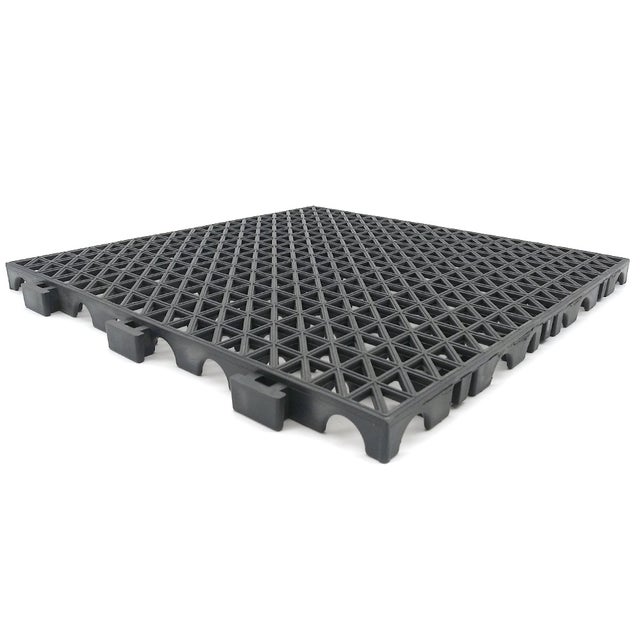 Loseta Reforzada PVC Gris Oscuro (33x33x2cm) - Suelos de garajes, lavaderos de coches, almacenes. Zonas de trabajo y alto tránsito