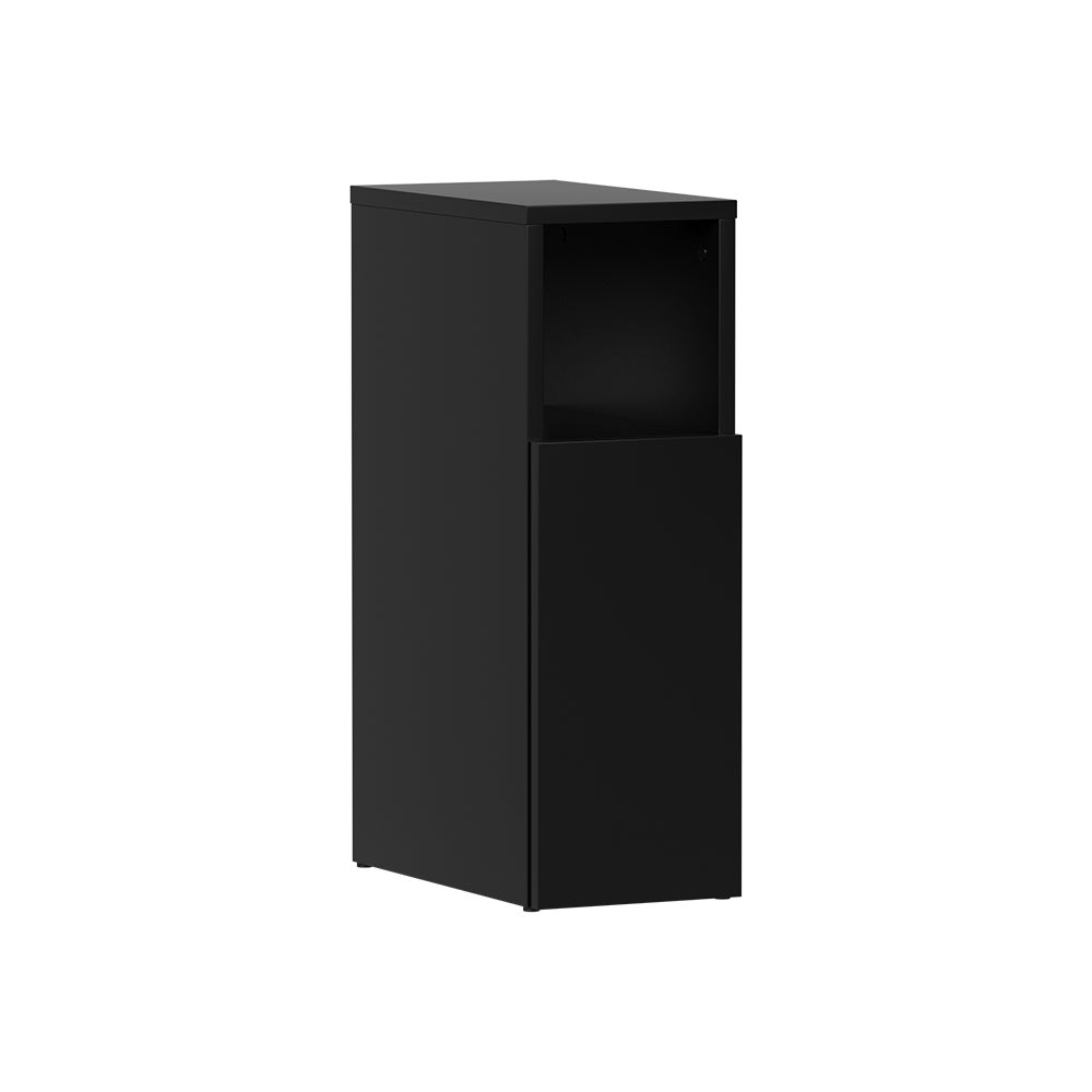 Vicco Stolik nocny Enton, Czarny, 20 x 59.5 cm z 1 drzwiami