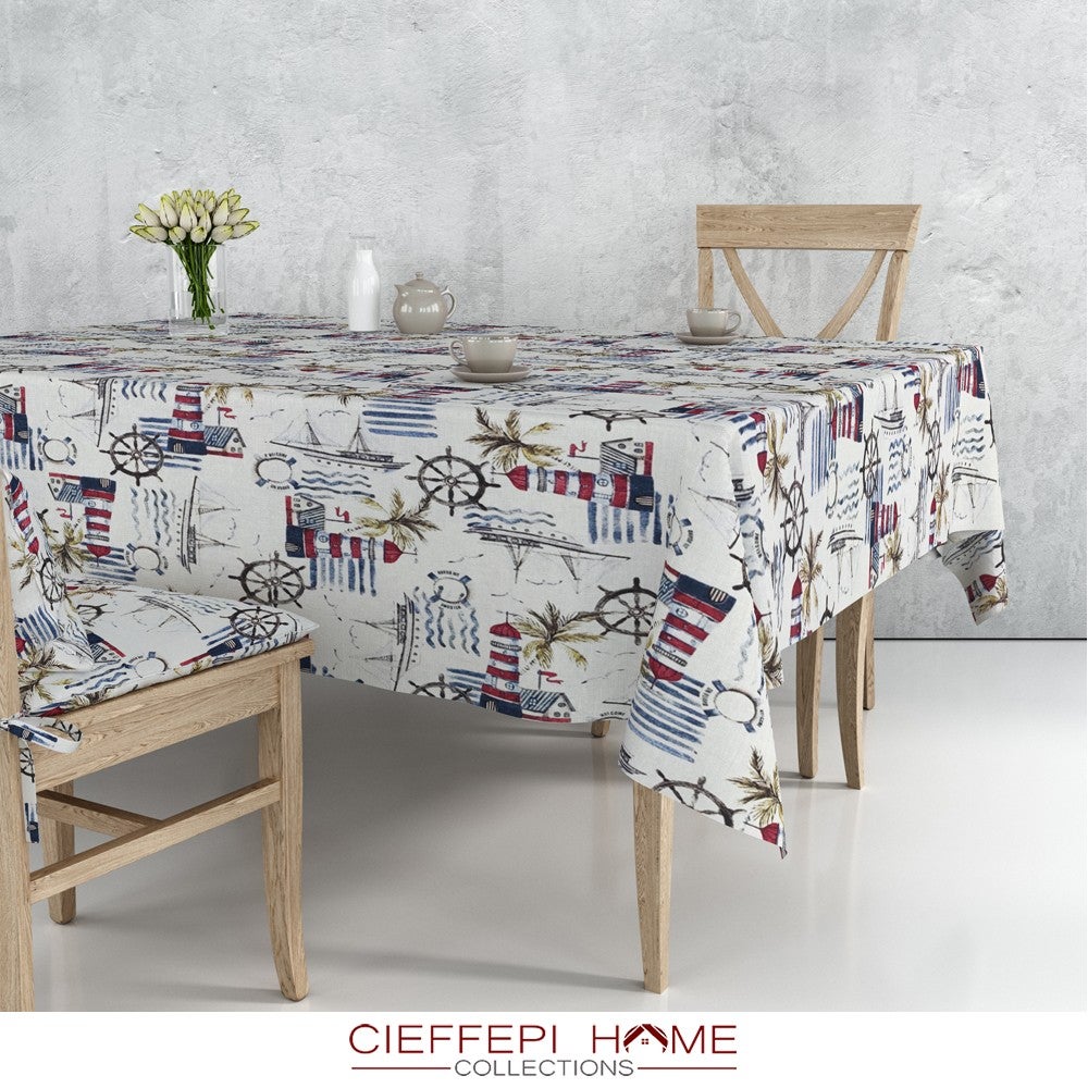Tovaglia da tavola in puro lino Dolce Vita Verde cm 180 x 320 | Leroy Merlin