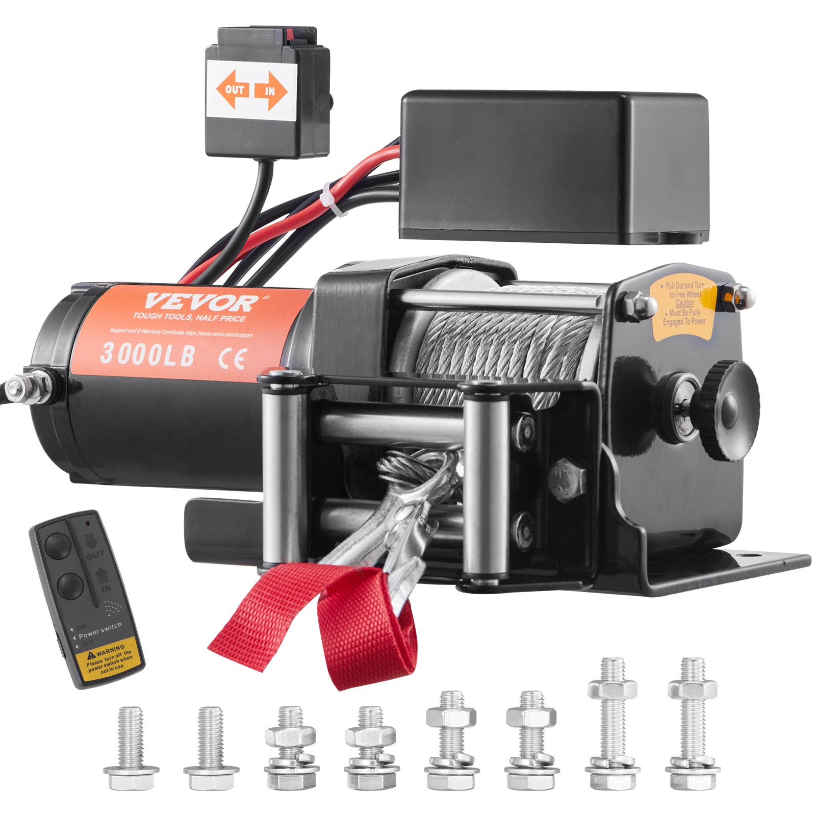 Relè Solenoide Per Verricello 12V 100A – Contattore A 7 Pin In ABS Con Contatti In Lega D'Argento Per ATV, UTV, Camion
