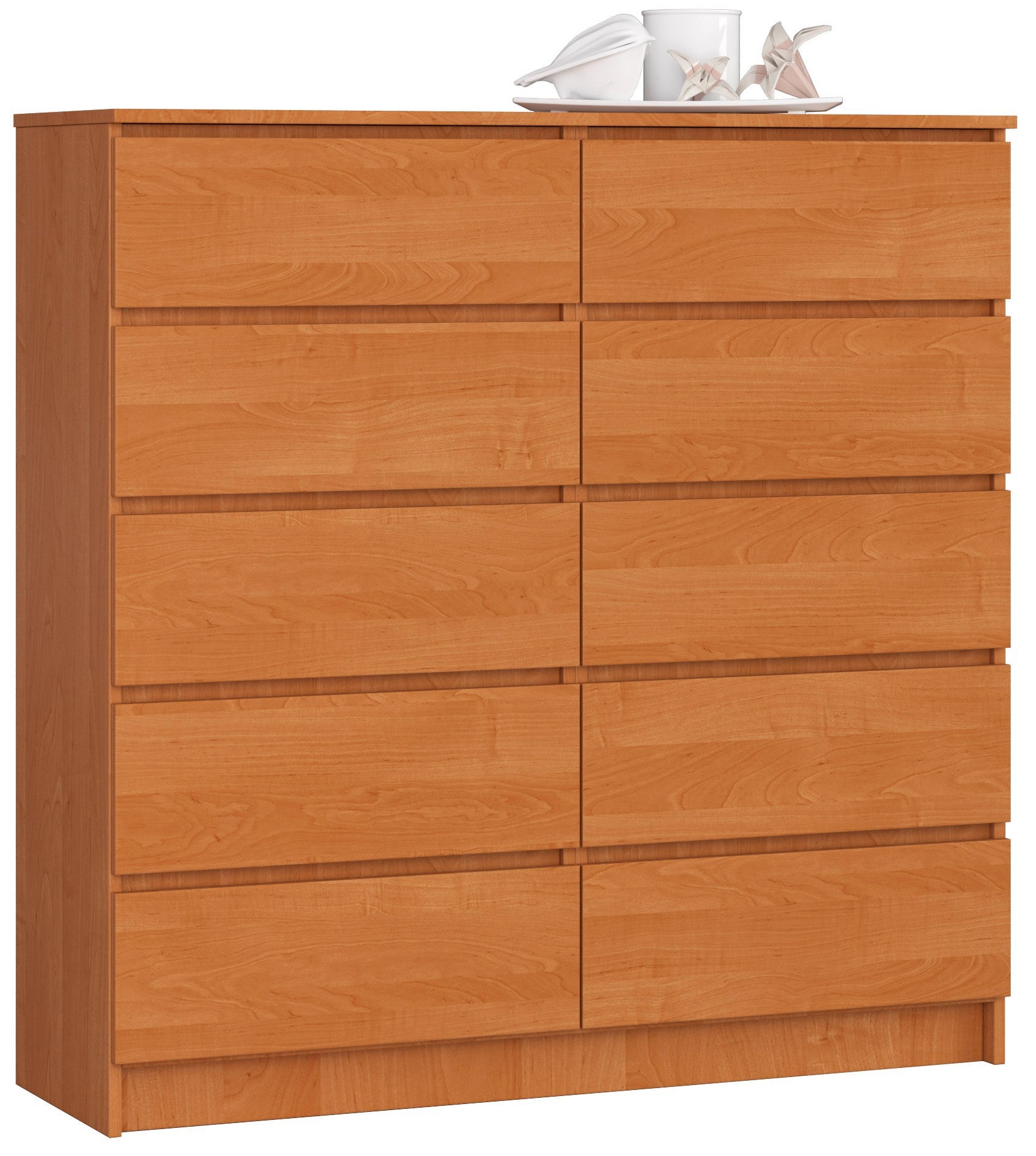 Komoda AKORD K120 Olcha 120 cm 10 szuflad kolor Olcha mat 120x40x121 cm