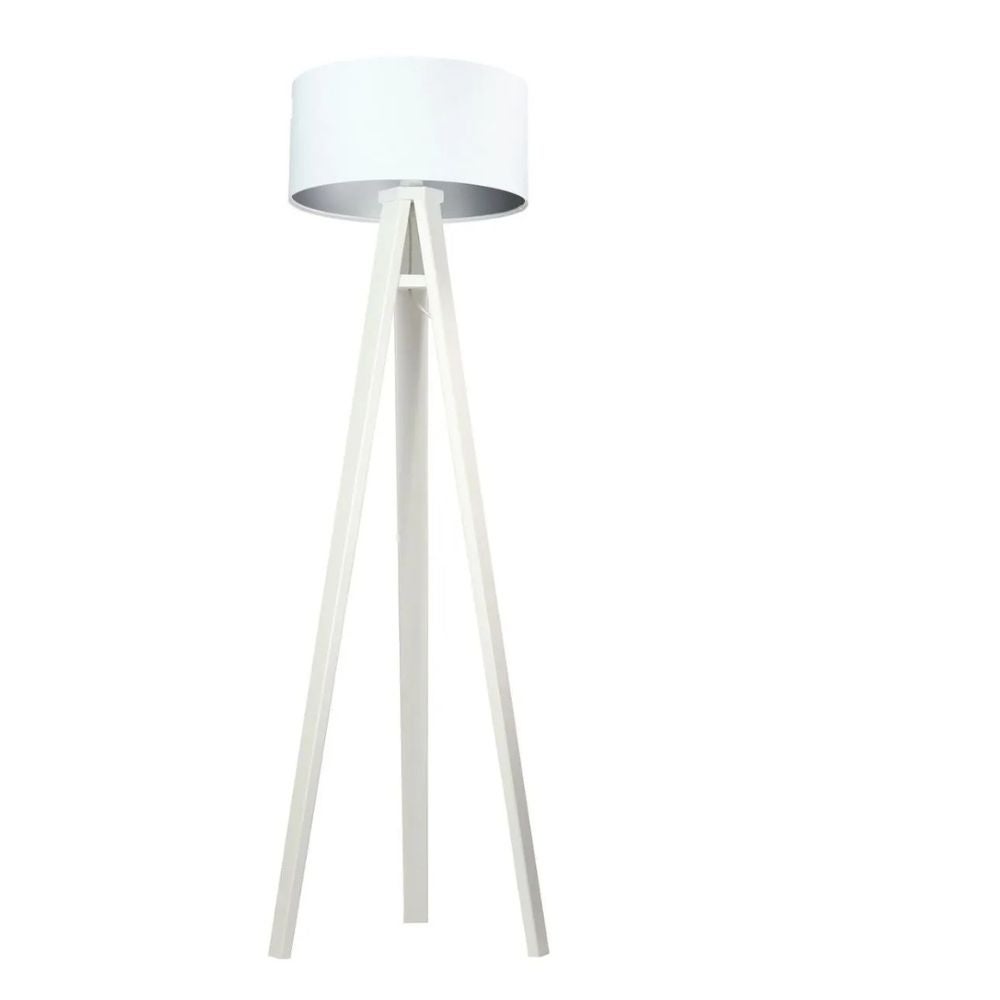 Lampa stojąca HOME 40 biała/srebrna/biała