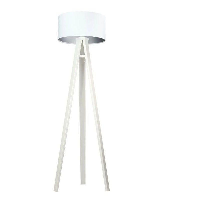 Lampa stojąca HOME 40 biała/srebrna/biała