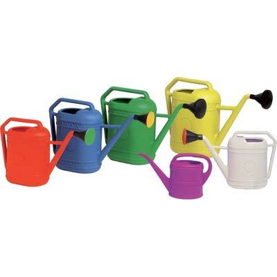 Annaffiatoio da 4 litri, robusto annaffiatoio per fiori e giardino in plastica con beccuccio lungo, per interni ed esterni (grigio