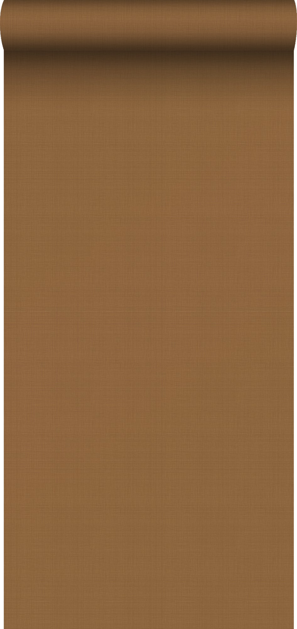Tapeta lniana tekstura brunatno-ochrowy - 53 cm x 10.05 m - ESTAHOME