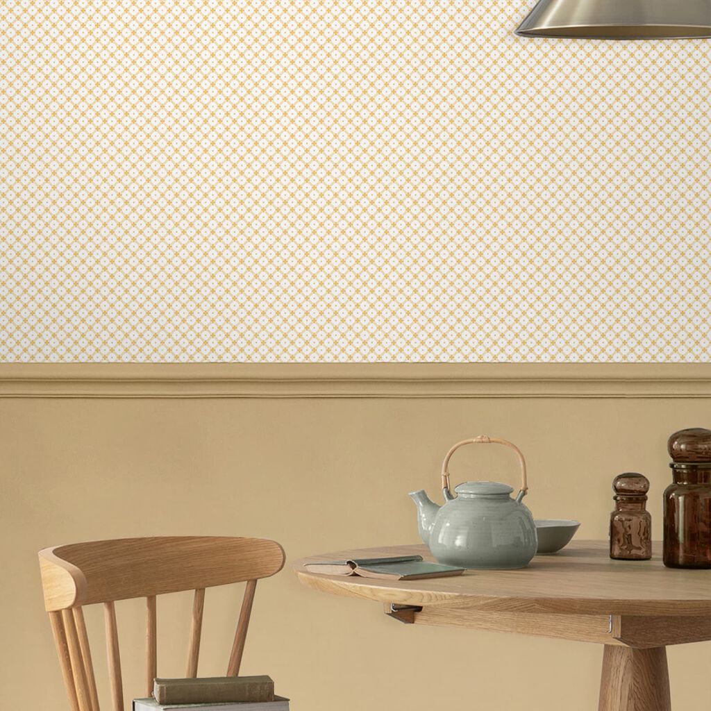 Laura Ashley Tapeta filzelinowa WICKERWORK PALE 10 m x 52 cm
